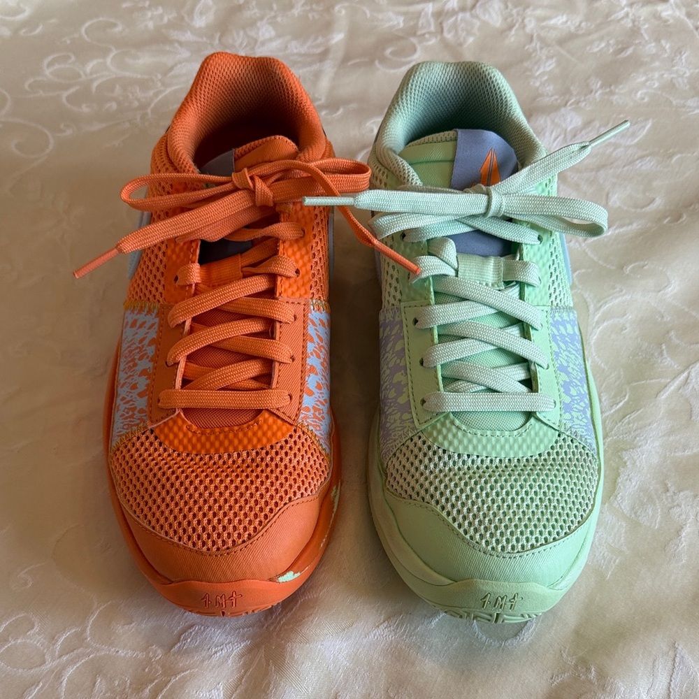 Nike Kids Colorblock Sneakers - Orange & Mint